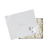 All grey 'Foxblossom' box, white ribbon, ivory filling inside box, 'regular' size