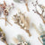 multiple dried floral bundles spaced out shown on white background