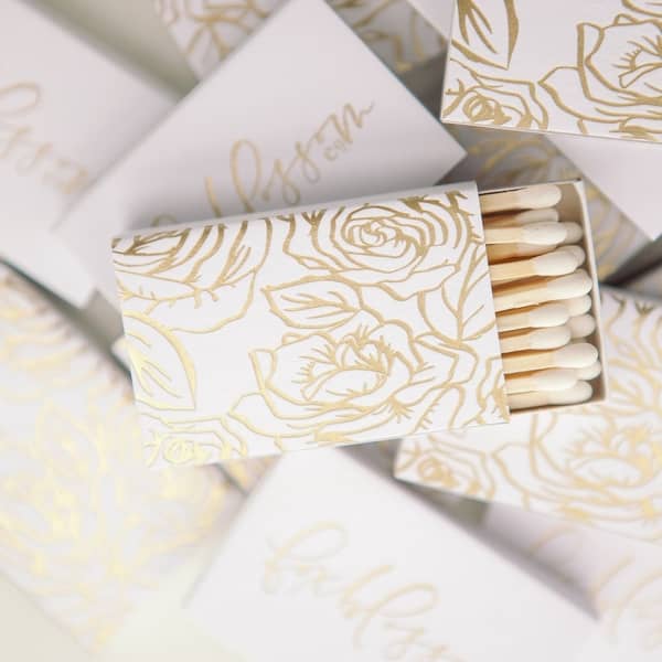 Metallic Gold Matchbox | Signature