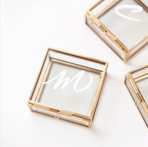 Personalized Glass Jewelry Box