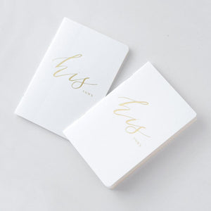 Foil Stamped Vow Books