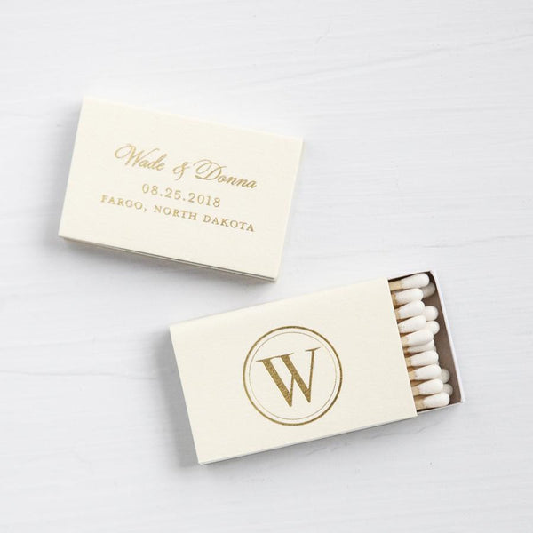 Gold Foil Wedding Matches, Custom Monogrammed Matchbox, Personalized  Wedding Matchbox, Sparkler Send off Matches, Wedding Day Matchbox Favor -   Israel