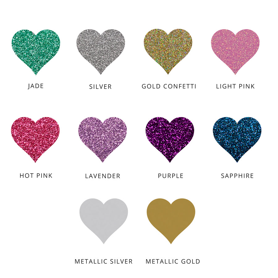 Jr bridesmaid  personalized hoodie, color options chart displaying it in heart shapes all of the different colors.  