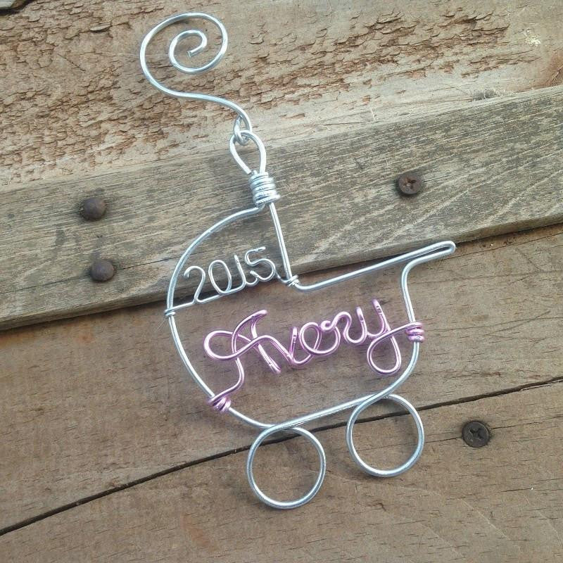 Personalized Baby's First Christmas Ornament, Handmade Christmas Ornaments, Holiday Baby Gifts