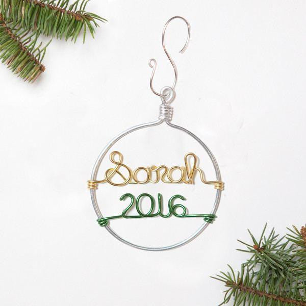 Ornament - Personalized Wire Ornament