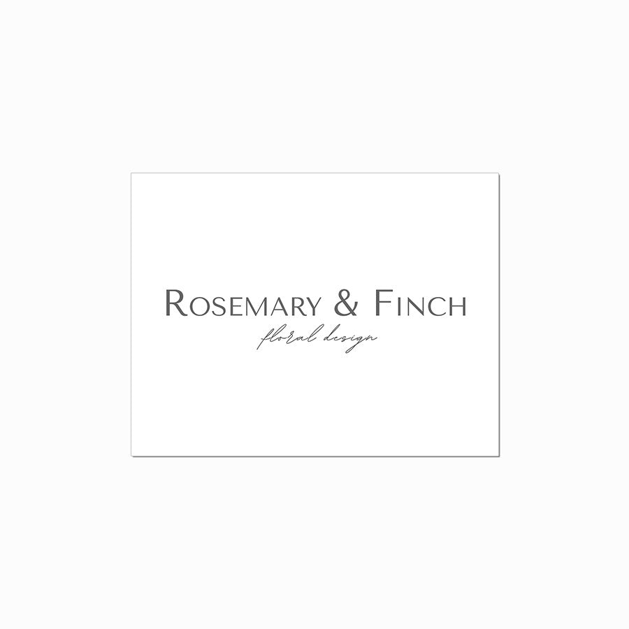 Rosemary &amp; Finch Logo Card