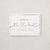 White greeting card. Reads "I couldn't tie the knot without you" in gold lettering