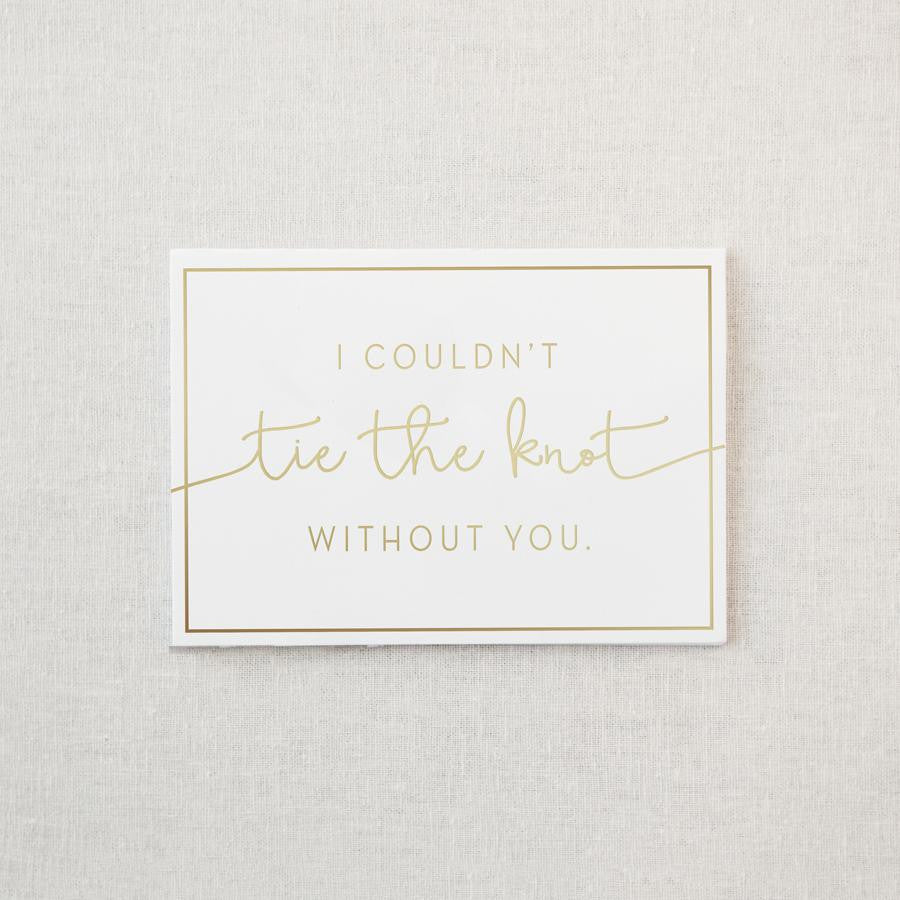 Tie the Knot Greeting Card & Envelope