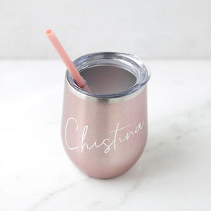 Personalized Stemless Wine Glass, bridesmaid gifts, bridesmaid glasses, unique wine lover gifts, wine gift ideas, personalized gifts for her, best gift ideas for women, custom wine glasses
